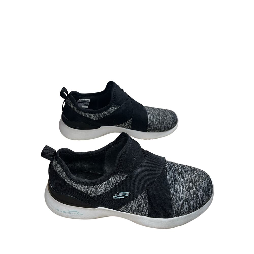 Skechers BOBS Sport Memory Foam Slip On Shoes Women’s Size 8 Black Gray